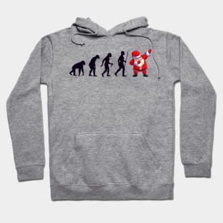 Santa Claus Dabbing Christmas and Evolution Funny Hoodie